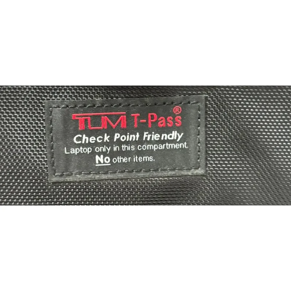 Tumi T-Pass Black Ballistic Nylon Expandable Laptop Case Briefcase #70269